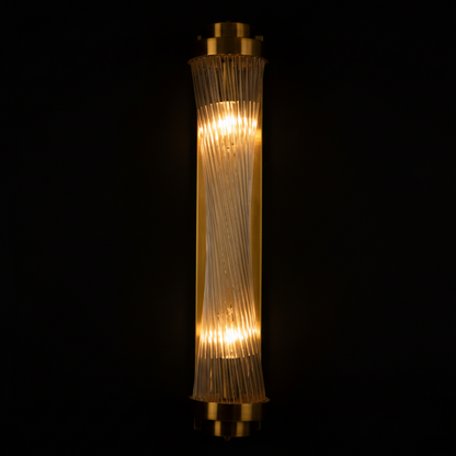 Twisted glass Wall Light