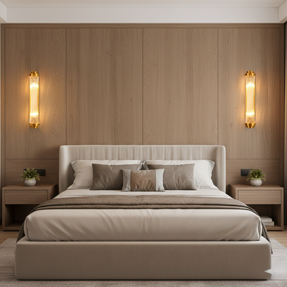 Twisted glass Wall Light