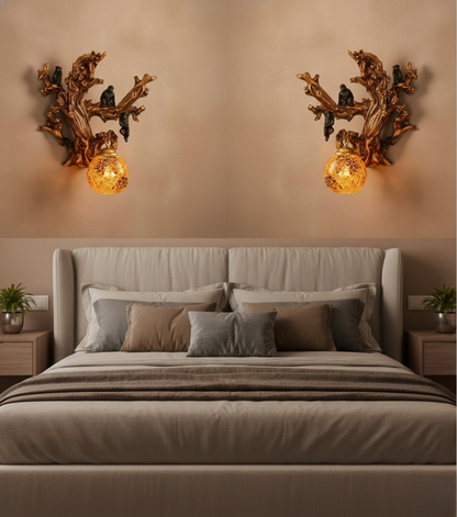 Mandarin Monkey Wall Light