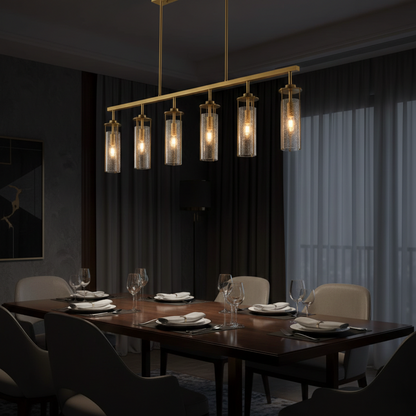 Glass Reflection Dining Chandelier