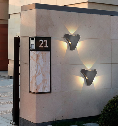 3 Beam Triangle Outdoor Wall Facade Light