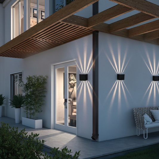 4 Beam Up-Down Outdoor Facade Wall Light