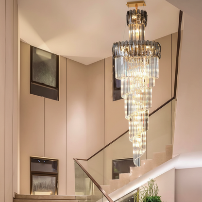 Luminous Creations Long Crystal Chandelier