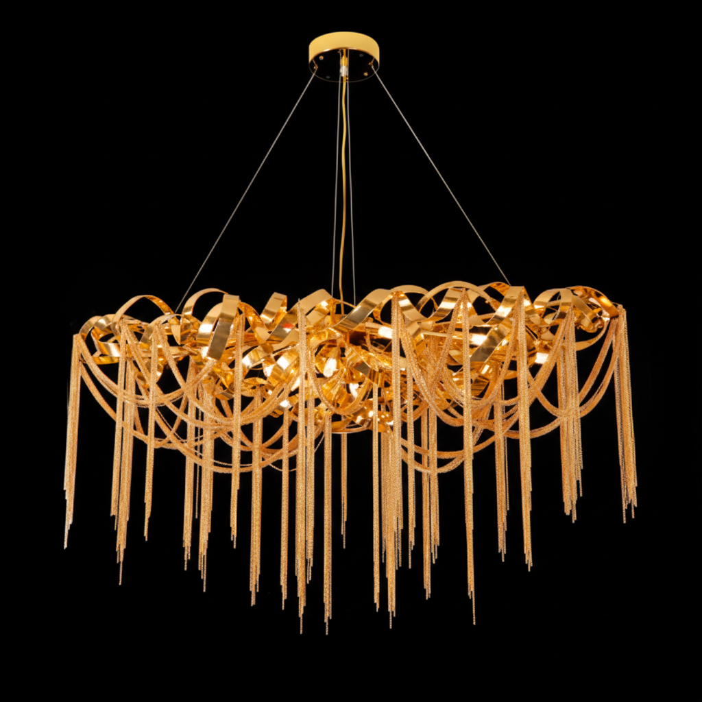 Golden Aura DiningChandelier