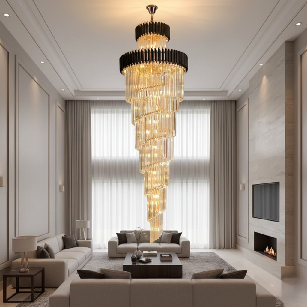 Black Grandeur Duplex Chandelier