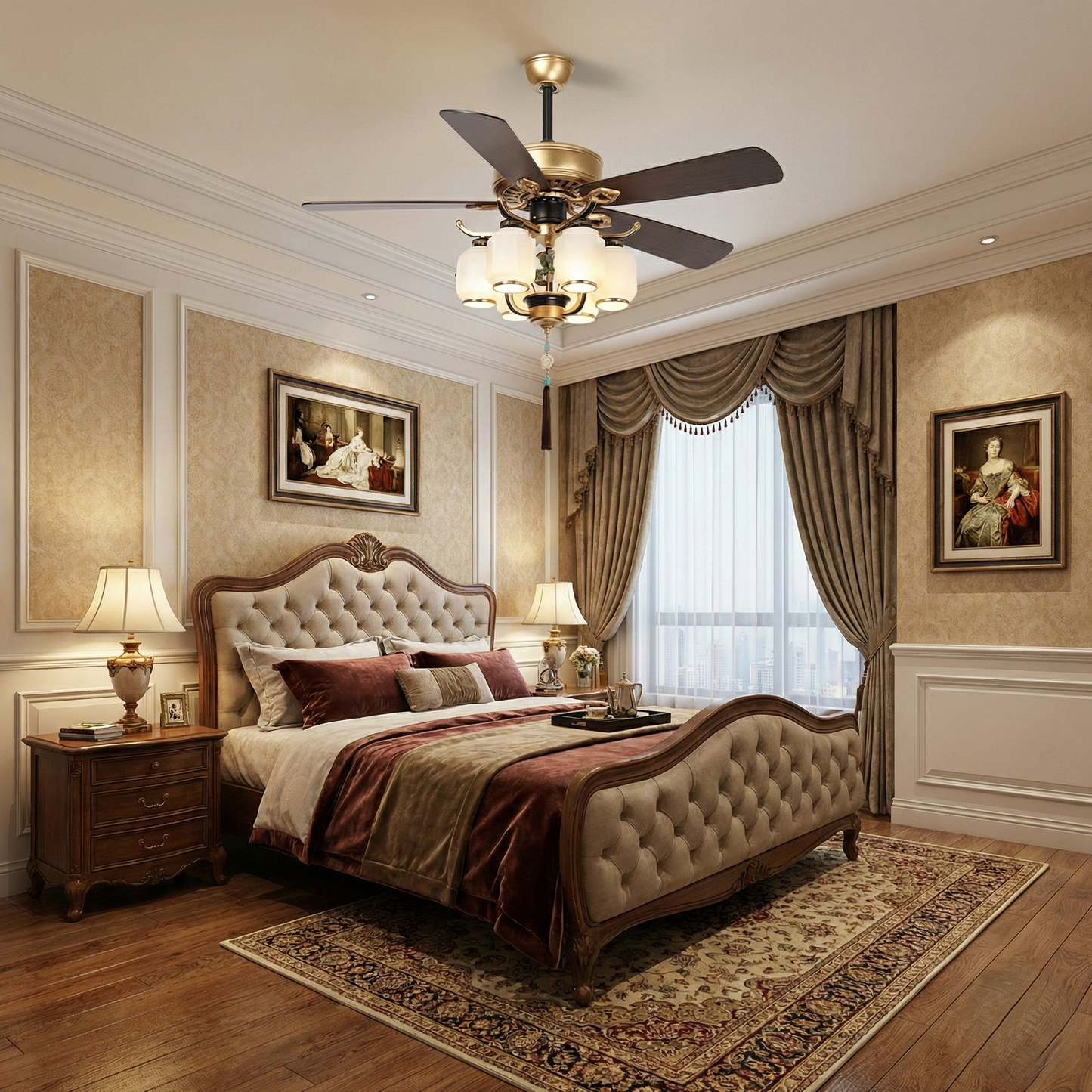 Heritage Breeze Remote Ceiling Fan