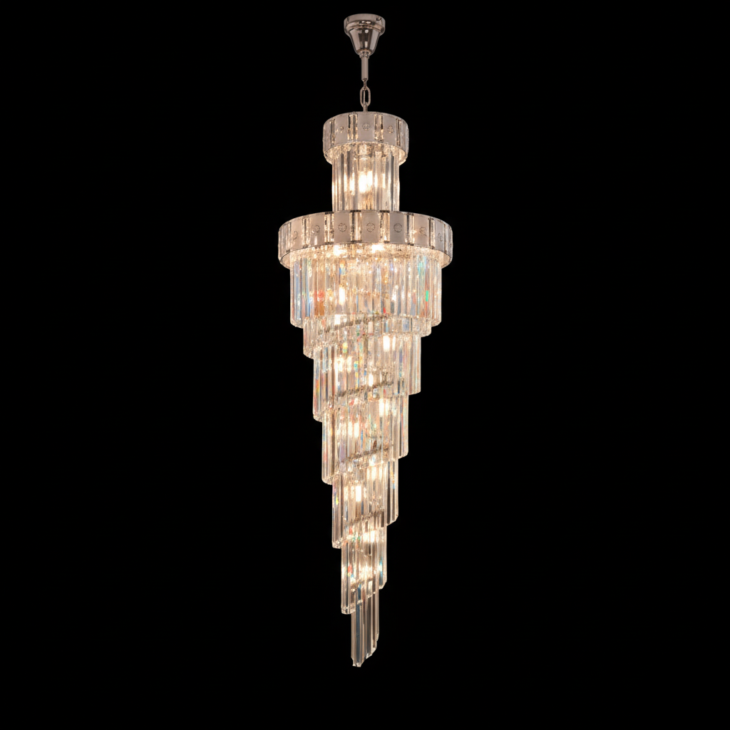 Glistening Light Artistry Duplex Chandelier