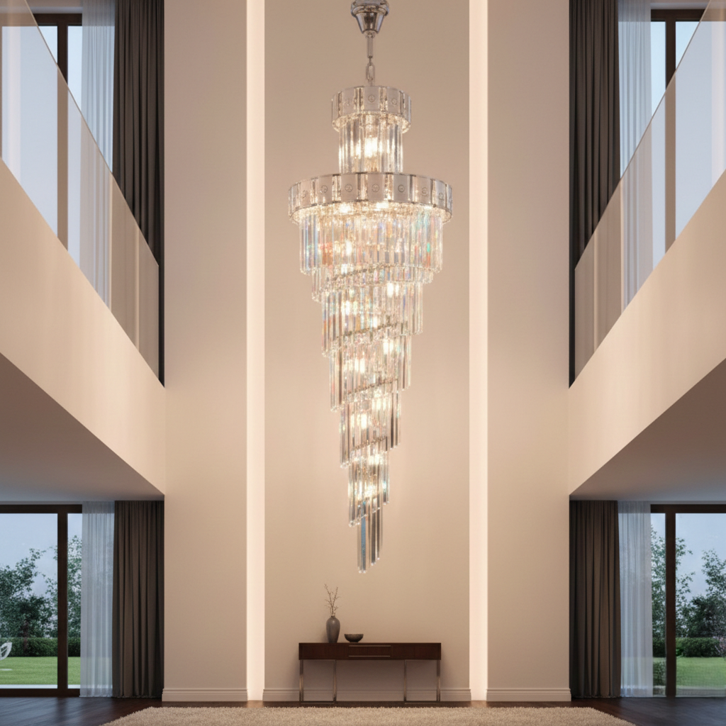 Glistening Light Artistry Duplex Chandelier