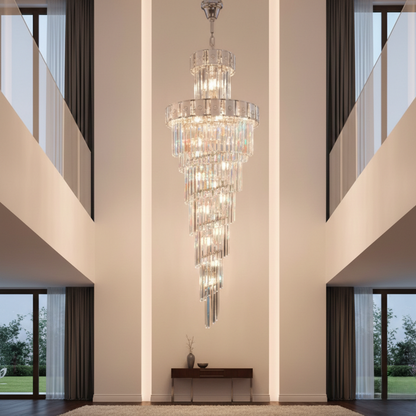 Glistening Light Artistry Duplex Chandelier