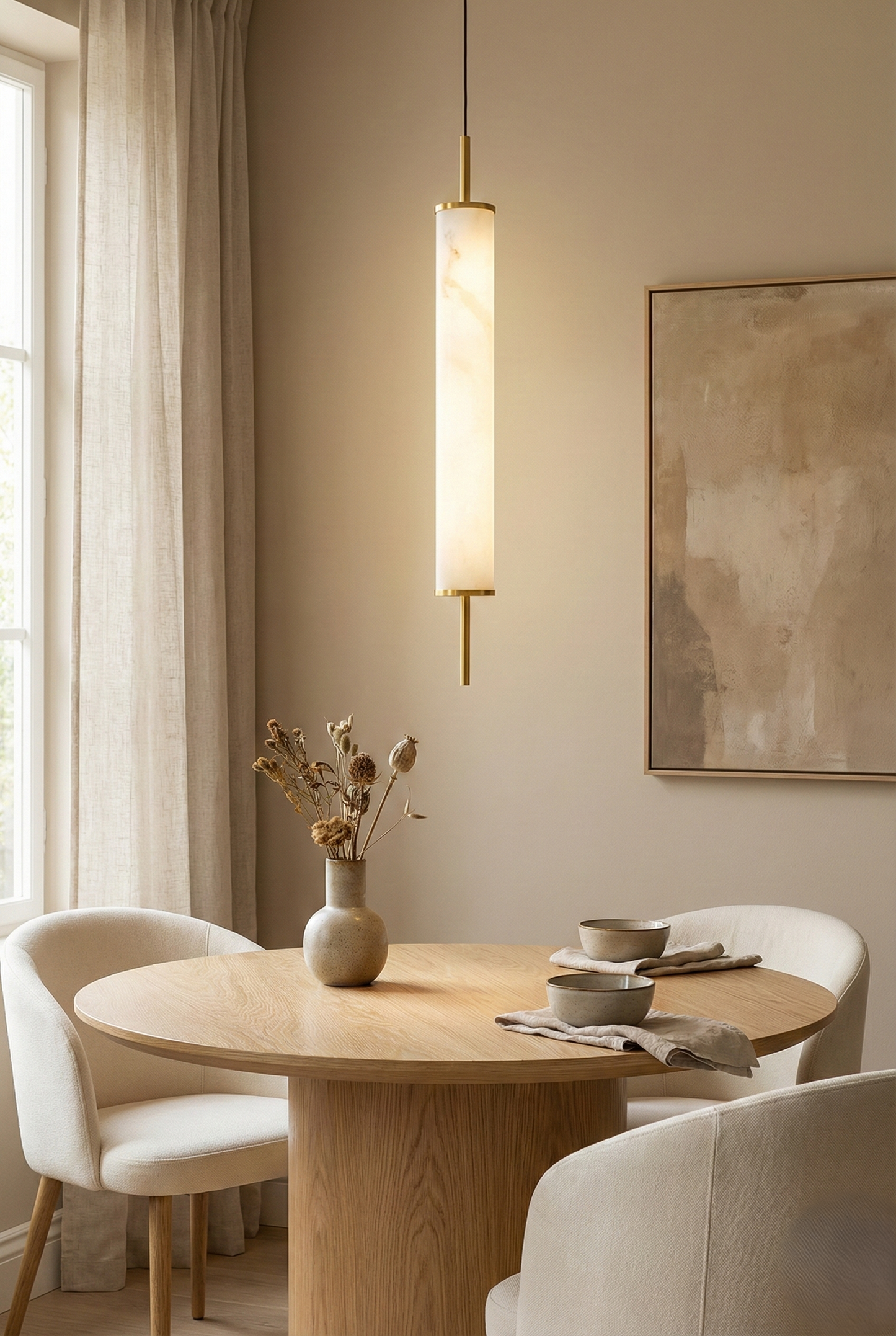 Linear Marble Glow Pendant