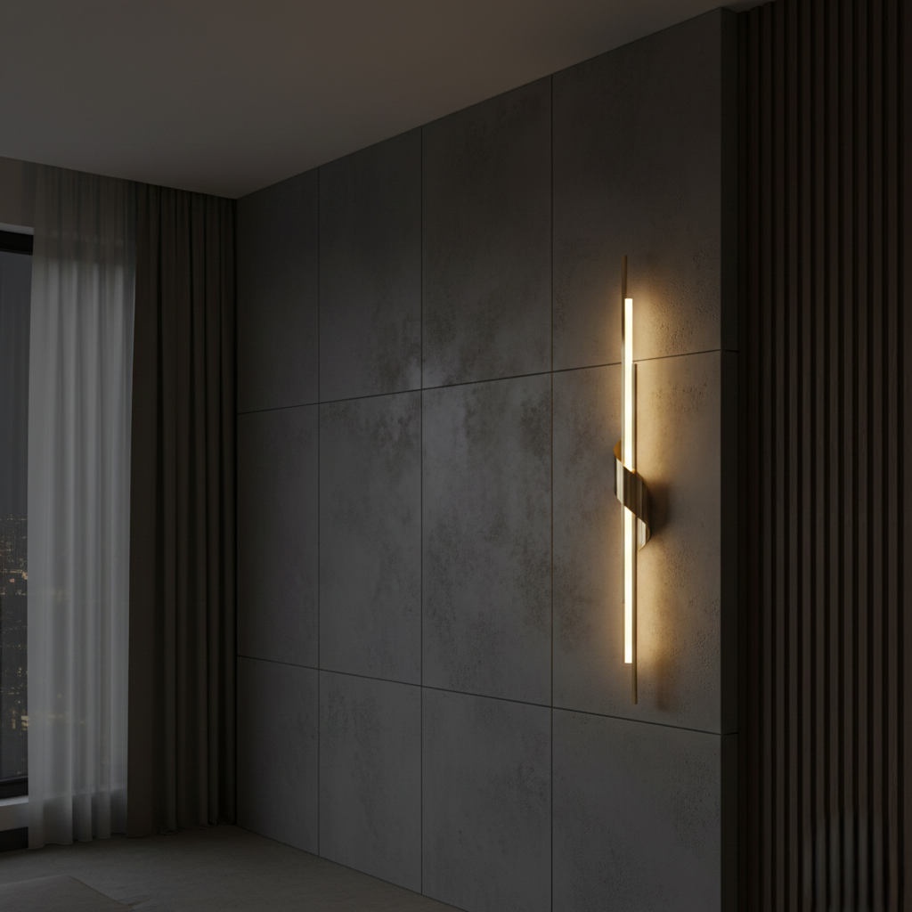 Luxurious Sleek Wall Light