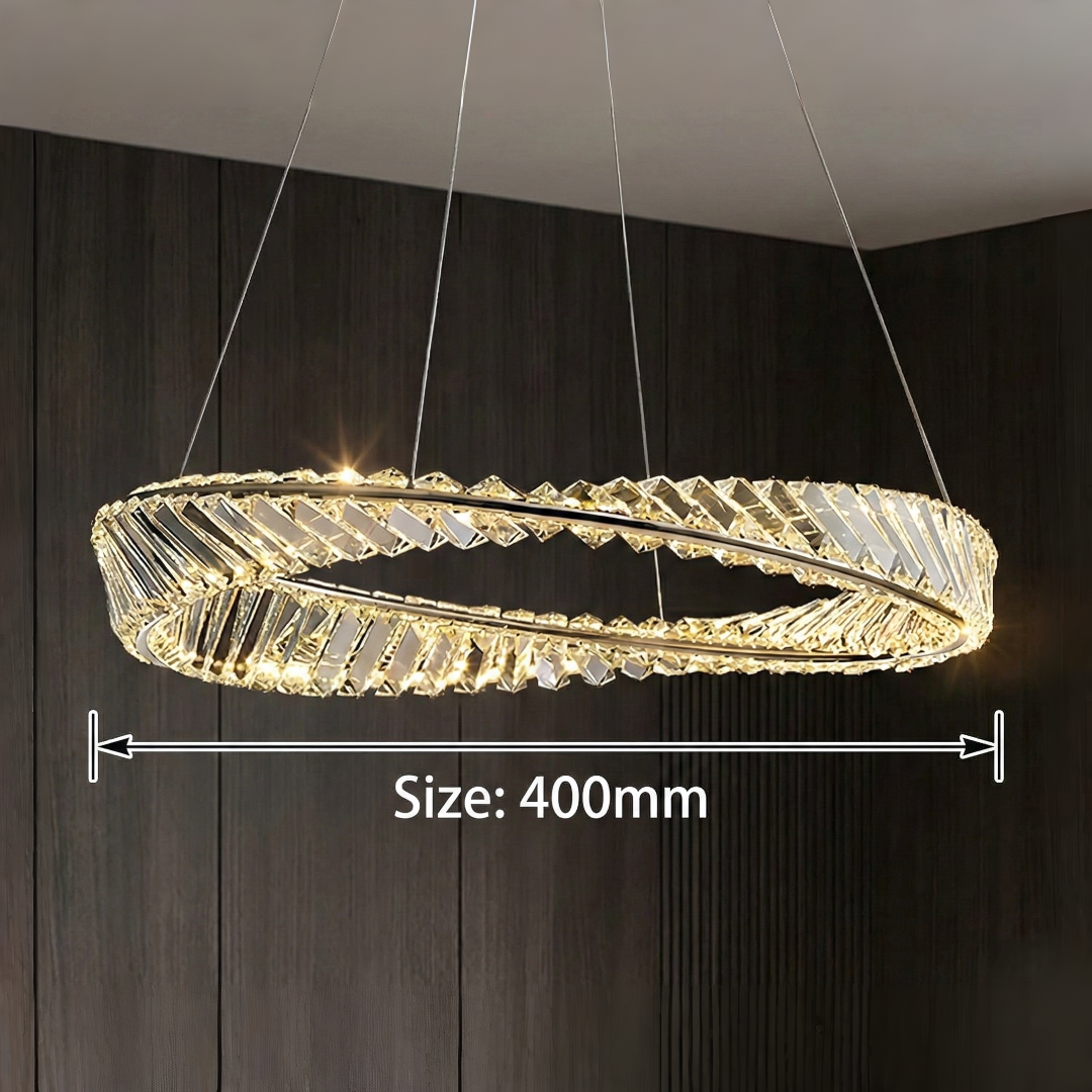 Modern Crystal Ring Chandelier