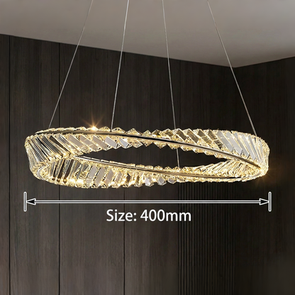 Modern Crystal Ring Chandelier