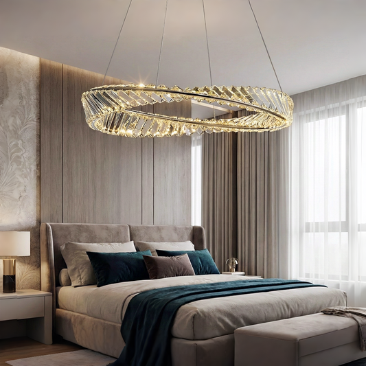 Modern Crystal Ring Chandelier
