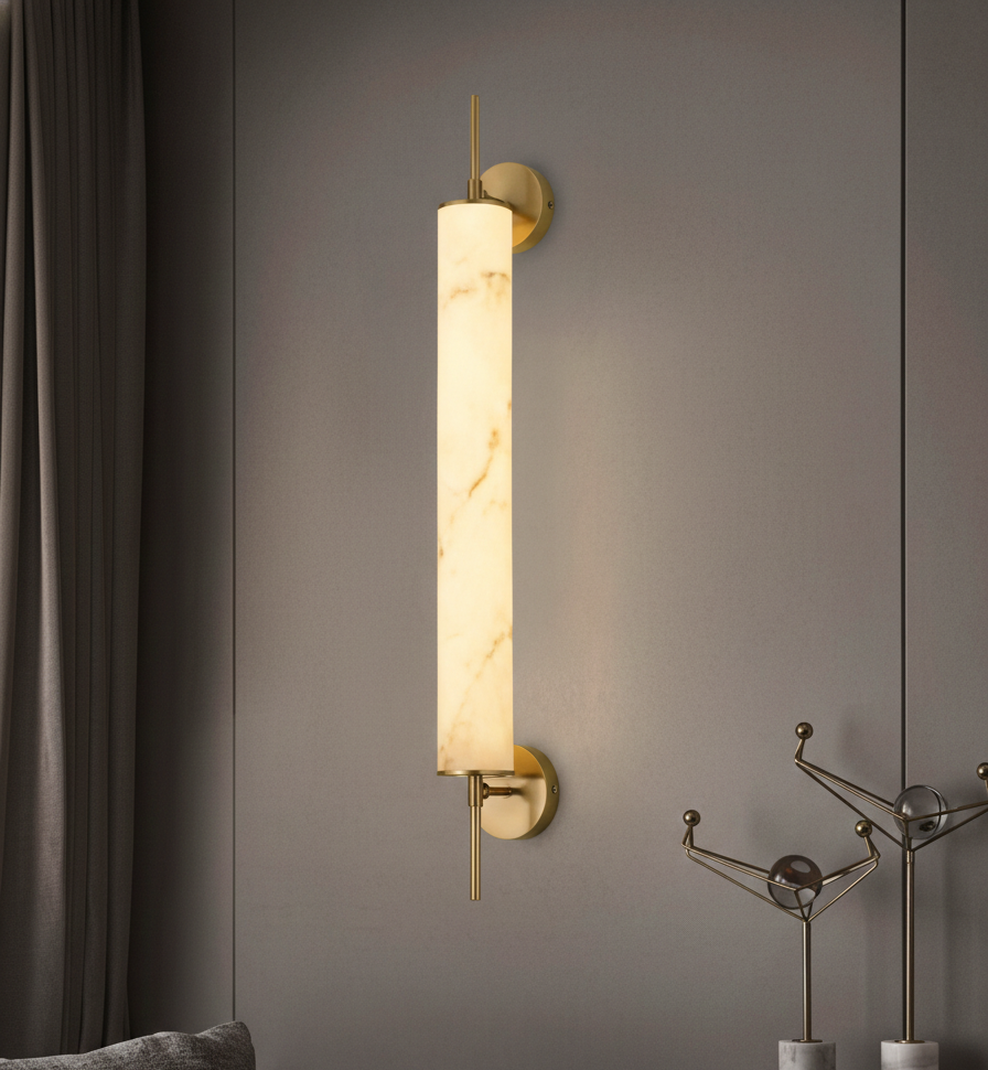 Linear Marble  Wall Light