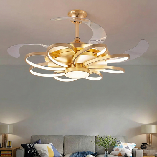 Aurel Bloom Chandelier Fan