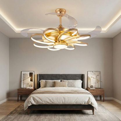 Aurel Bloom Chandelier Fan