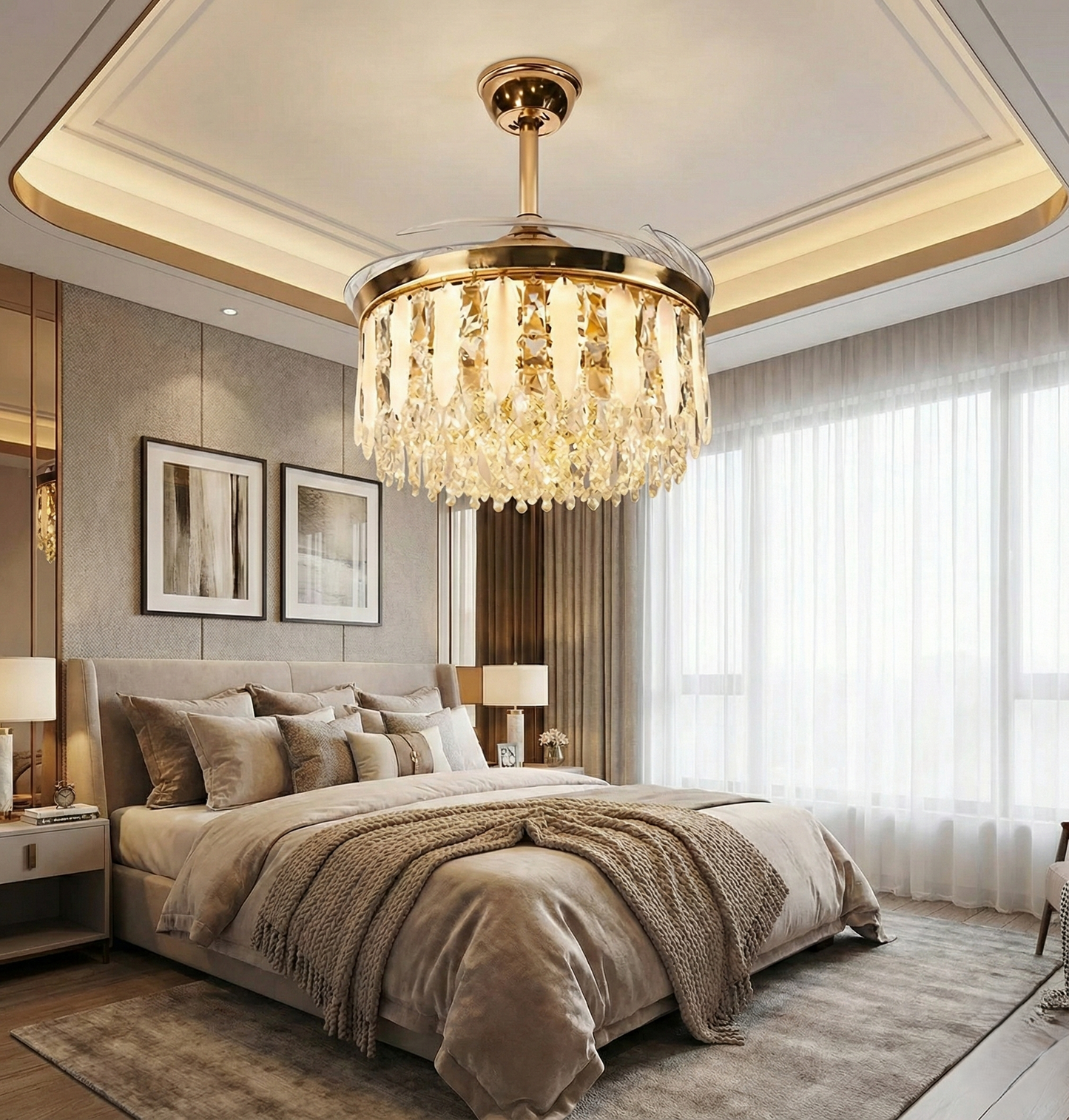 Grandora Luxe Chandelier Fan