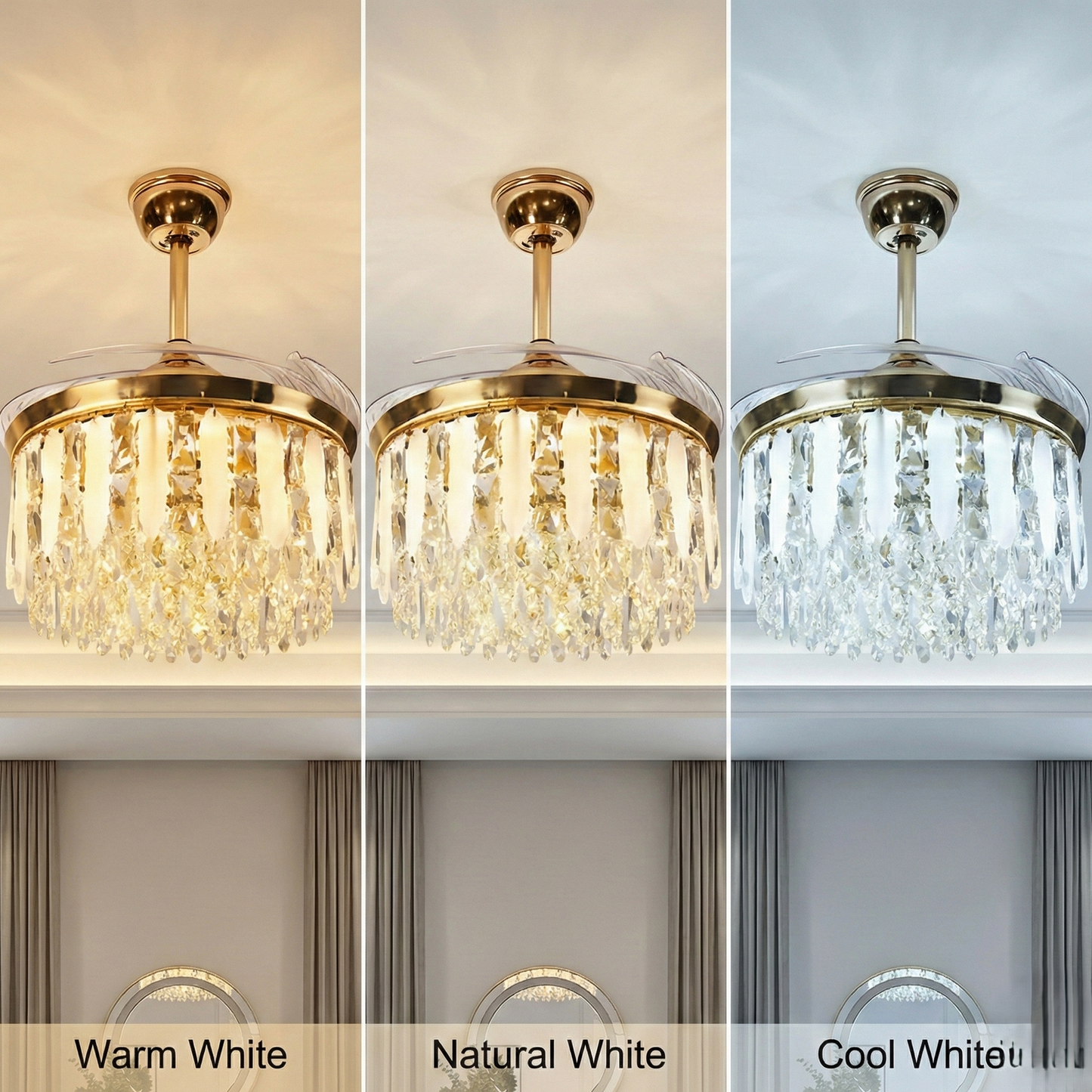 Grandora Luxe Chandelier Fan
