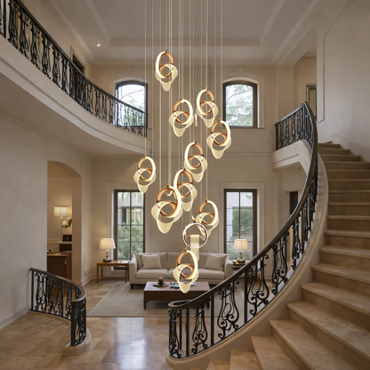 Aurelia Drop Duplex Chandelier