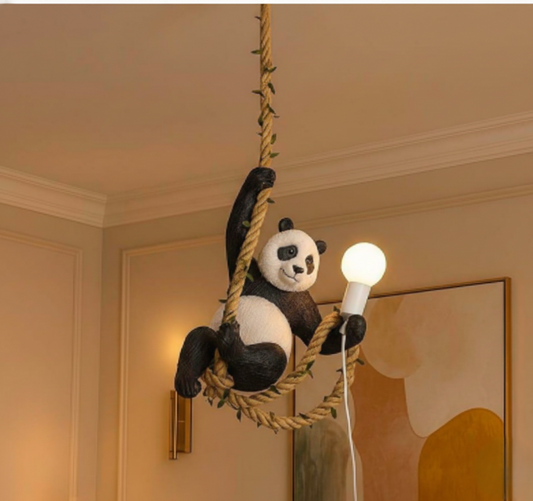 Panda Hanging Light
