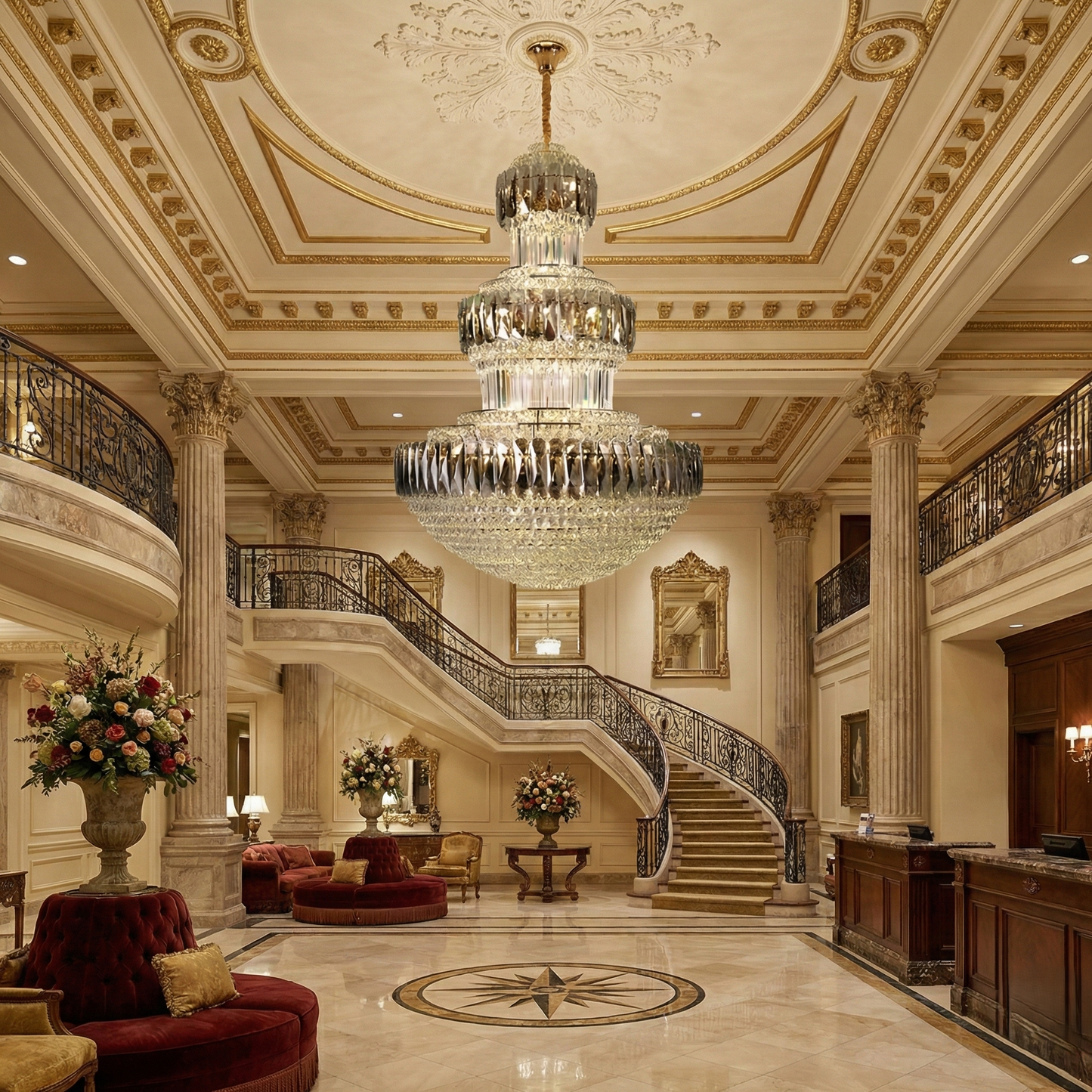 Crystal Majesty Duplex Chandelier
