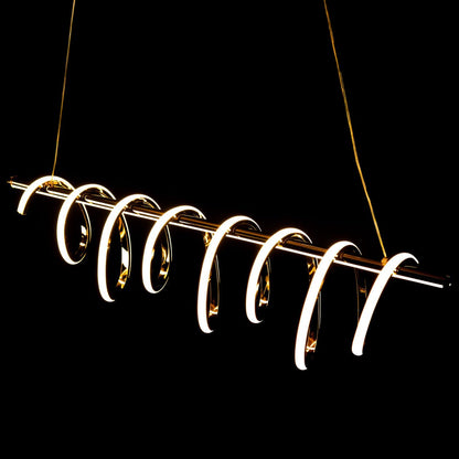 Spiral Glow Dining Chandelier