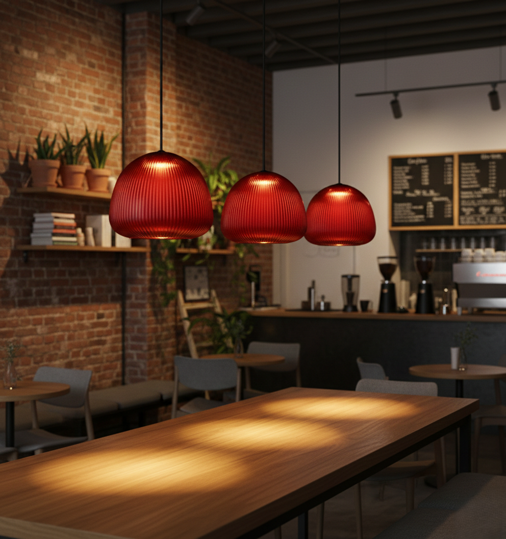 Red Charm Pendant Light