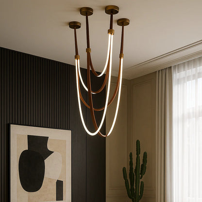 Luminous Belt Chandelier