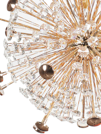 Golden Flora Round Chandelier
