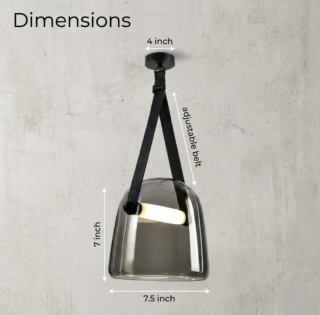 Smoke Dome pendant Light
