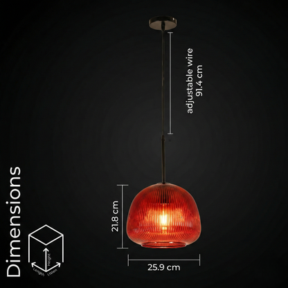 Red Charm Pendant Light