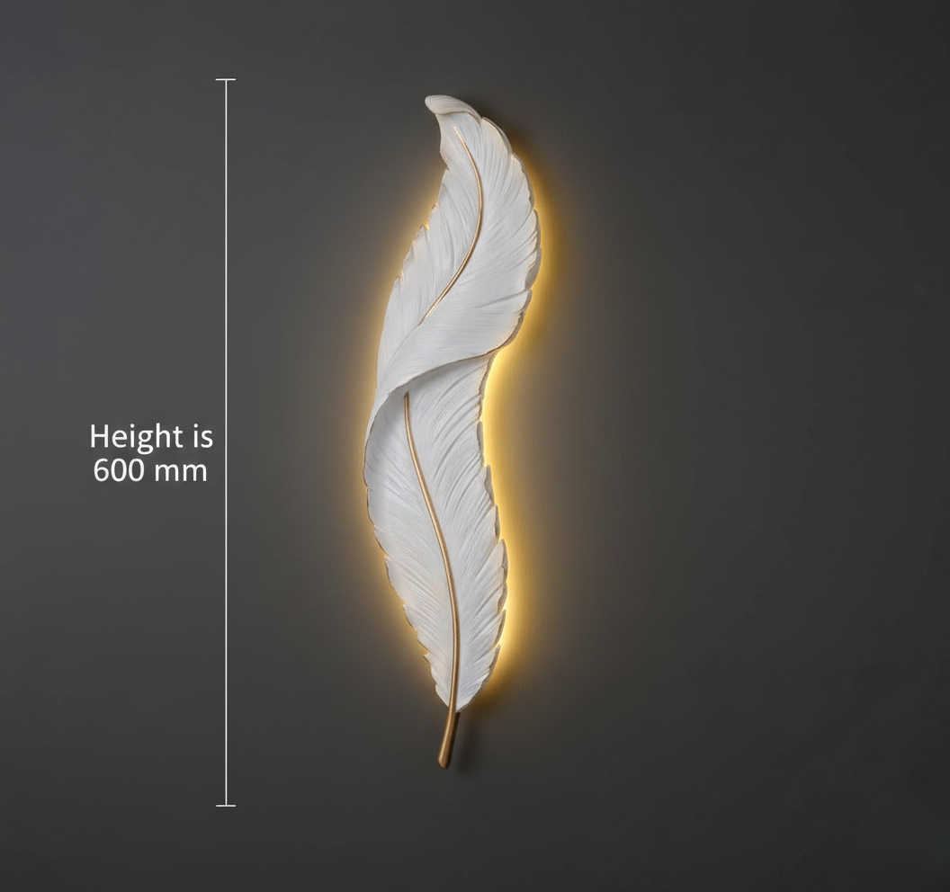 Velum Drift Feather Wall Light