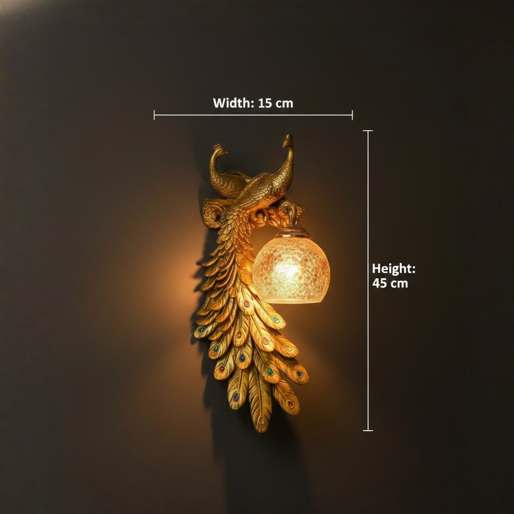 Peafowl Wall Light