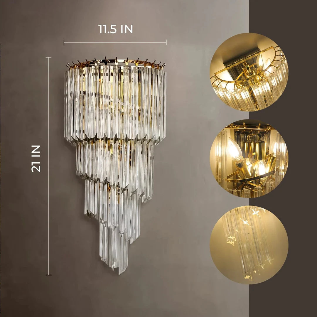 Dazzling Crown Wall Light
