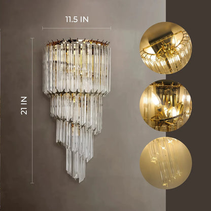 Dazzling Crown Wall Light