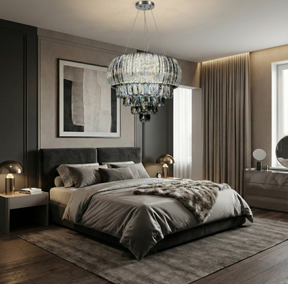 Onyx Drop Crystal Chandelier