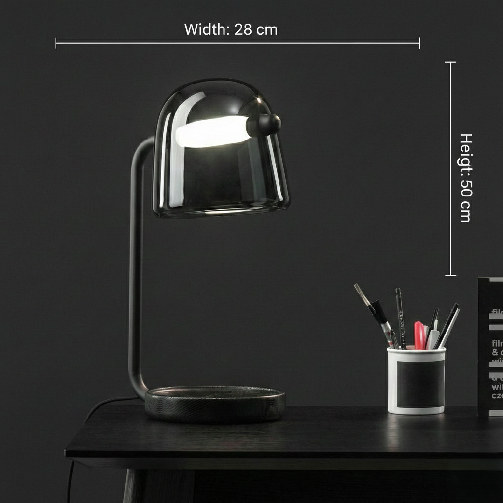 Smoke Dome Table Lamp