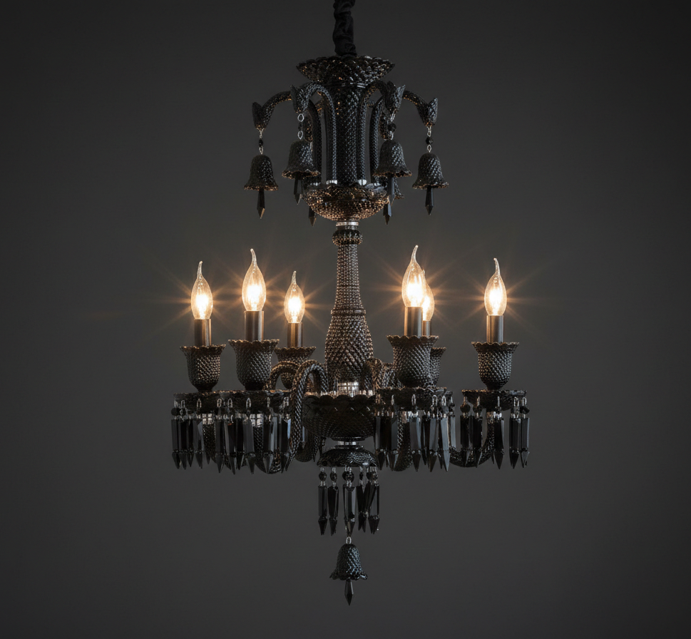 Black Luxe Italian Chandelier