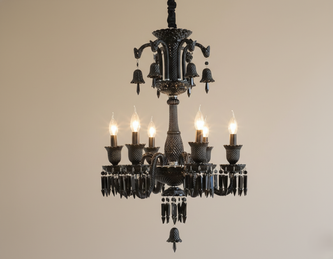 Black Luxe Italian Chandelier