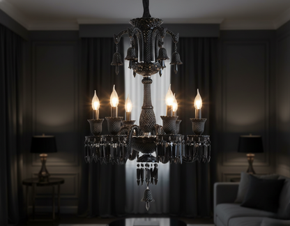 Black Luxe Italian Chandelier