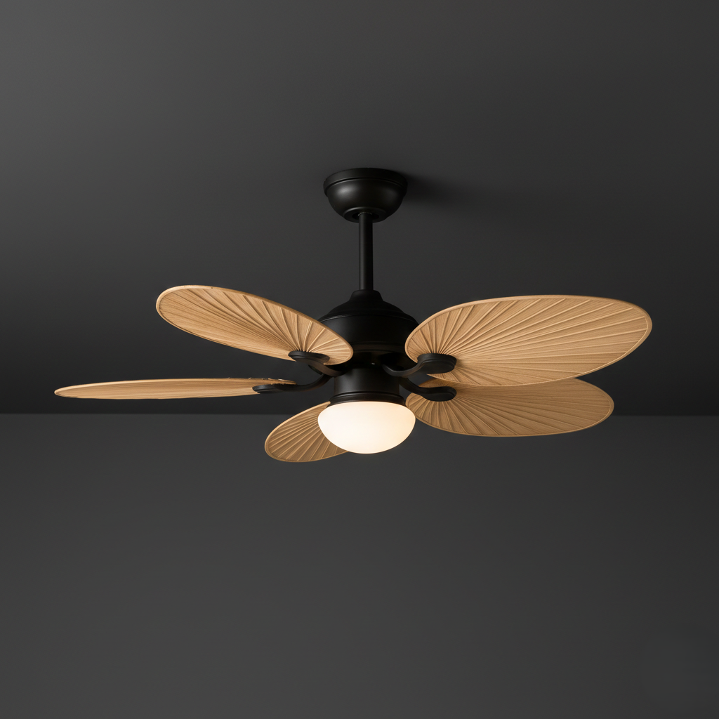 Premium Wood-Finish Ceiling Fan