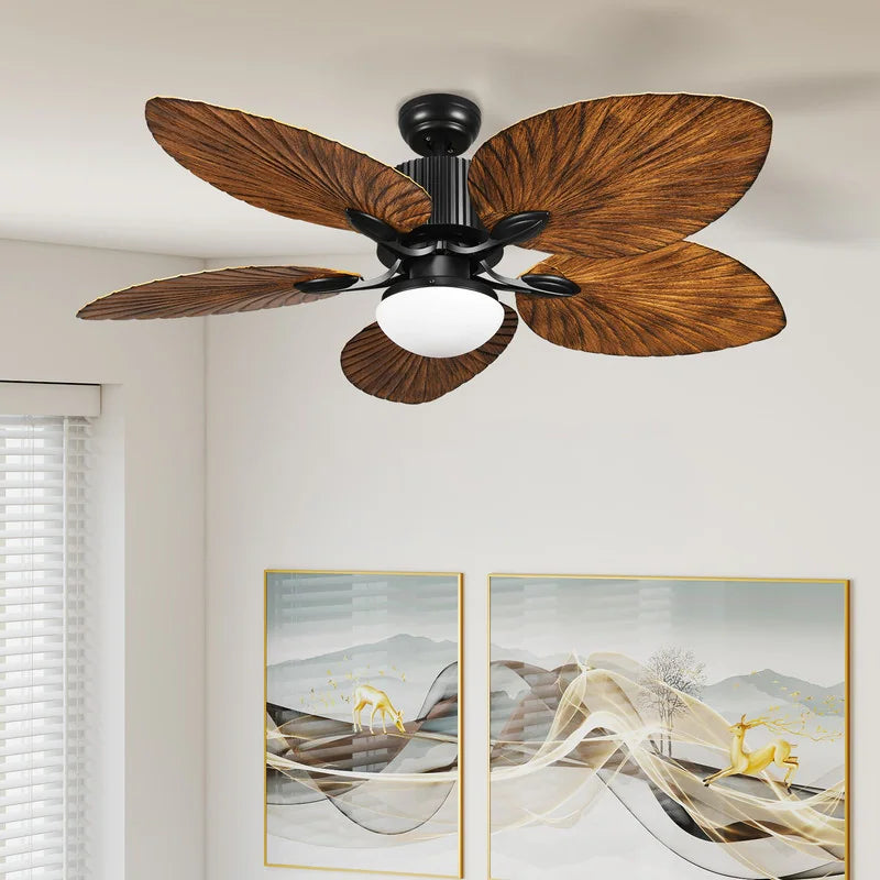 Premium Wood-Finish Ceiling Fan