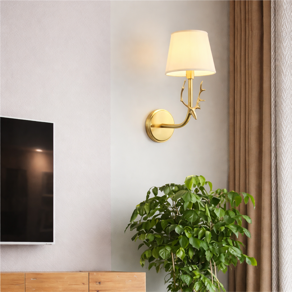 Antler Lamp Wall Light
