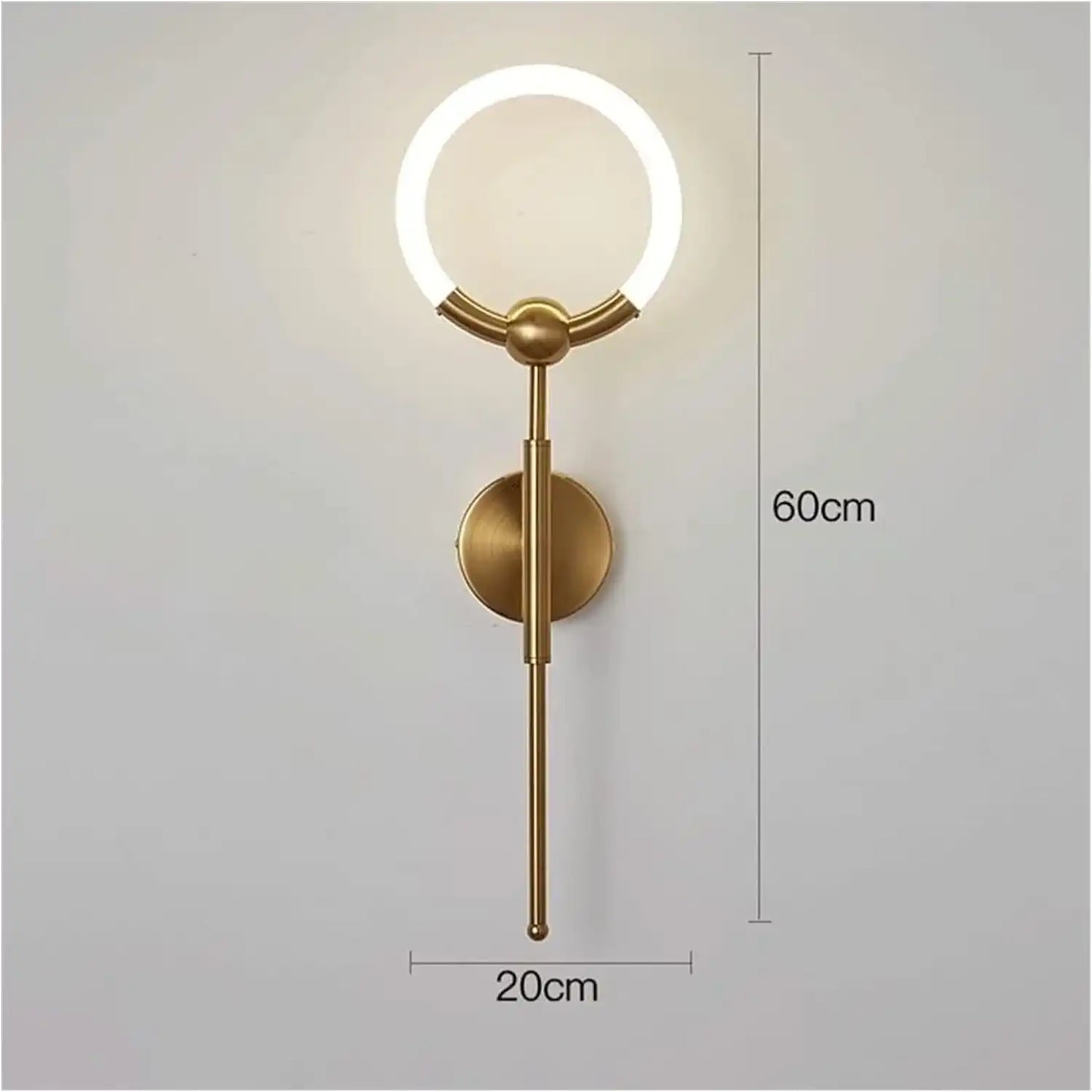 Half Moon Ring Wall Light