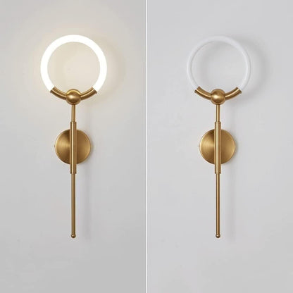 Half Moon Ring Wall Light