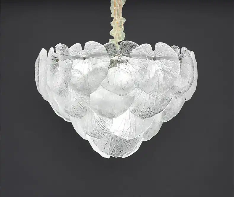 Frosted Elegance Round Chandelier