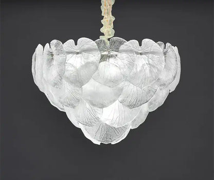 Frosted Elegance Round Chandelier