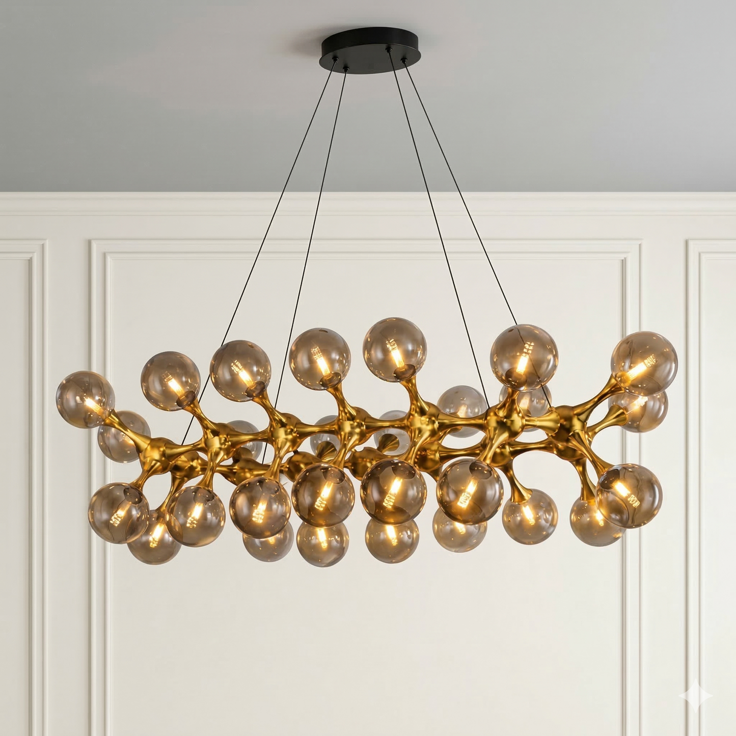 Golden Vespera Dining Chandelier