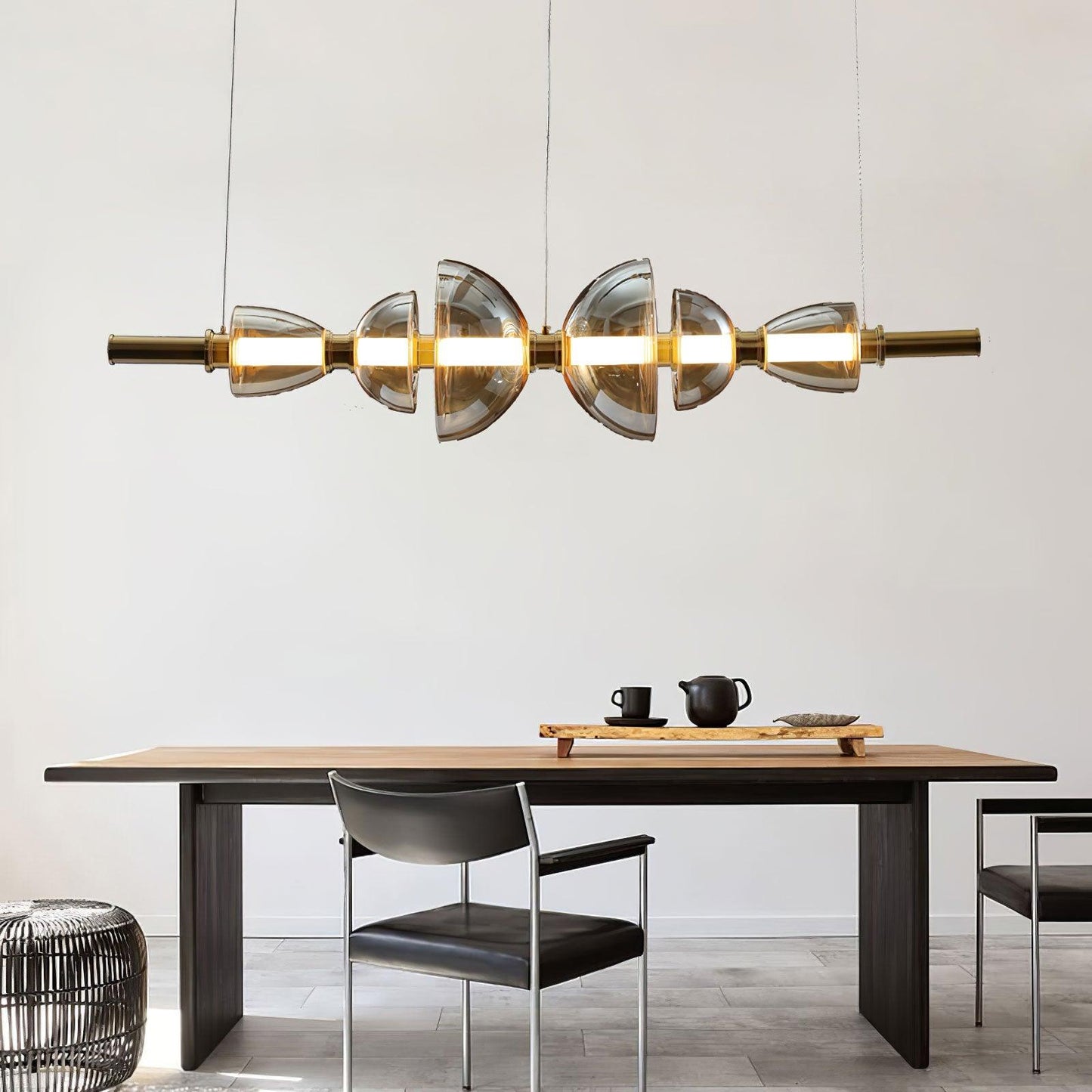 Threaded Linear Dining Chandelier